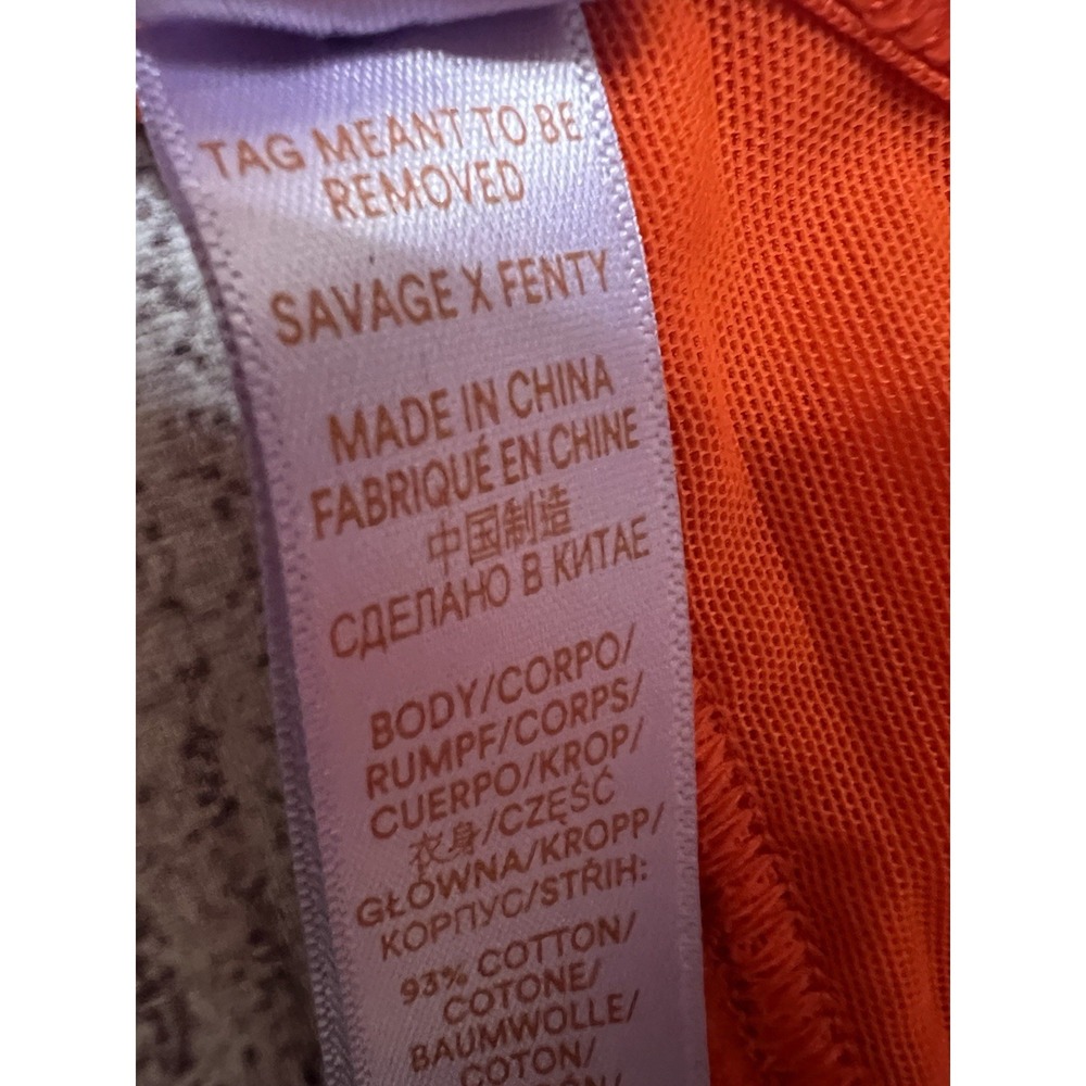 NWT Savage X Fenty Unlined Plunge Bra – Orange & Purple, Size 36A - Picture 6 of 8